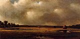 Martin Johnson Heade Famous Paintings - Storm over the Marshes